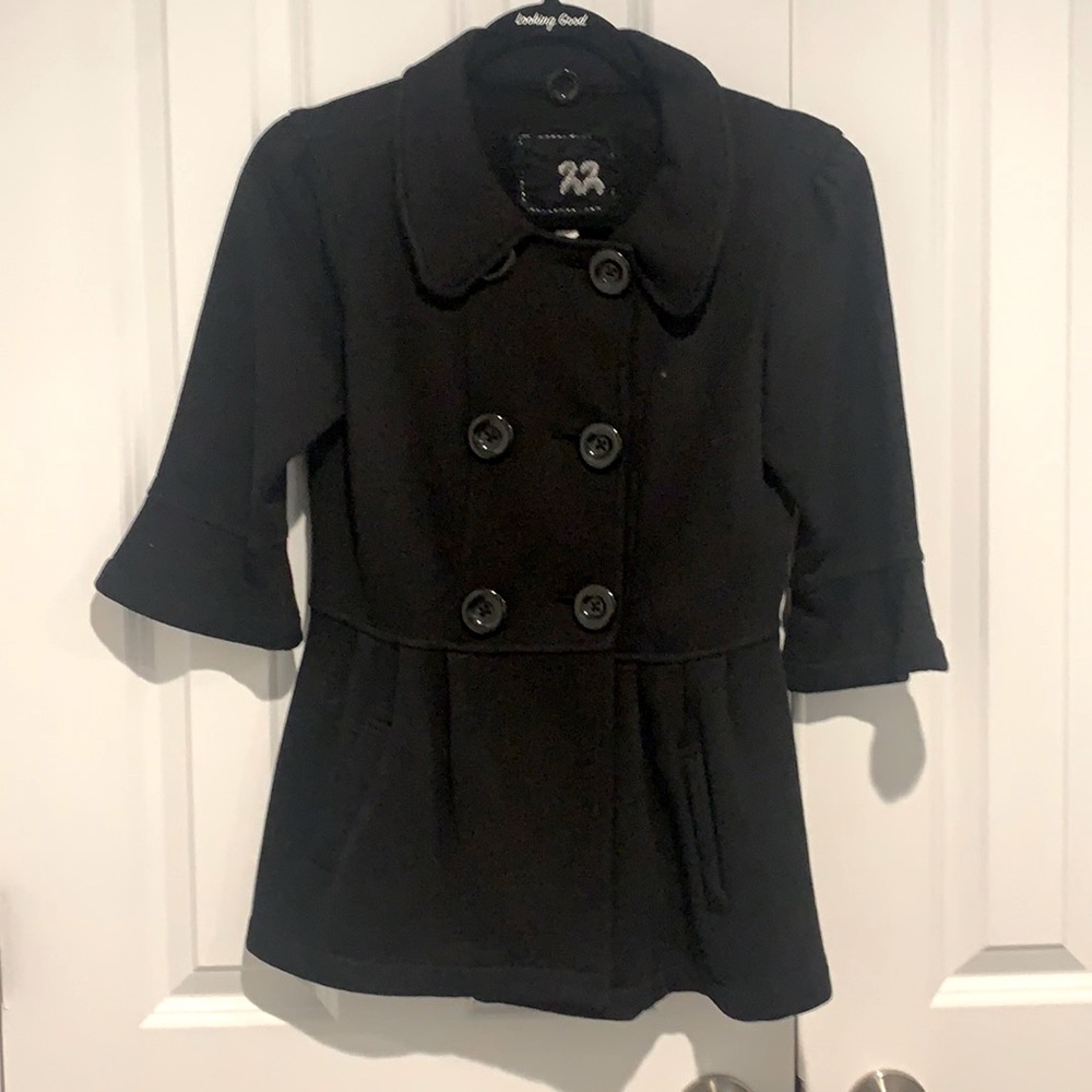 Black Jersey Knit Jacket
